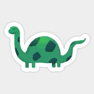 Diplodocus - Cute Prehistoric Dinosaur cartoon Illustration Sticker